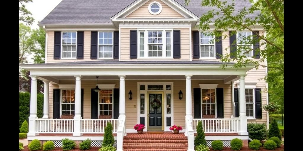 Beautiful Colonial home exterior remodel ideas and inspiration.