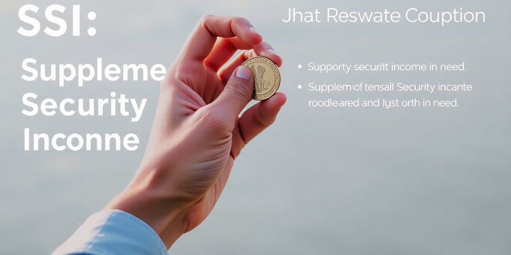 Hand holding a coin for financial assistance and security.