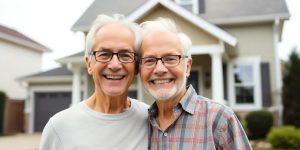 Homeowner receiving money from a house.
