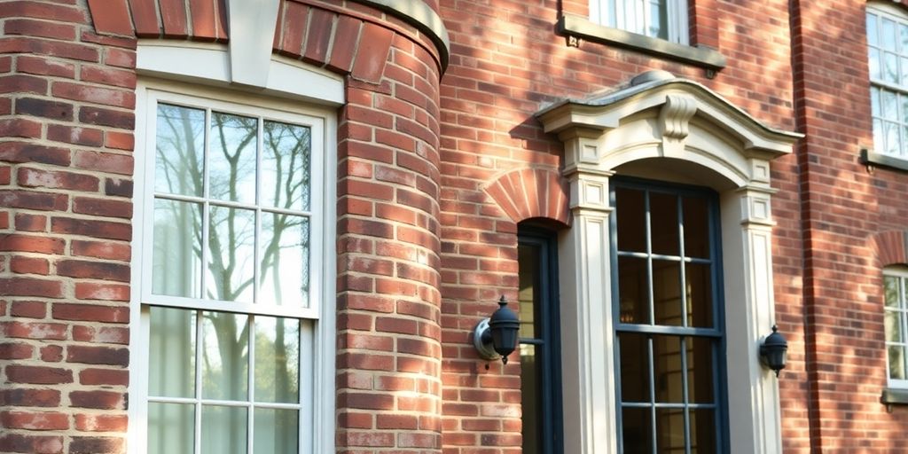 Historic home exterior with detailed architectural elements.
